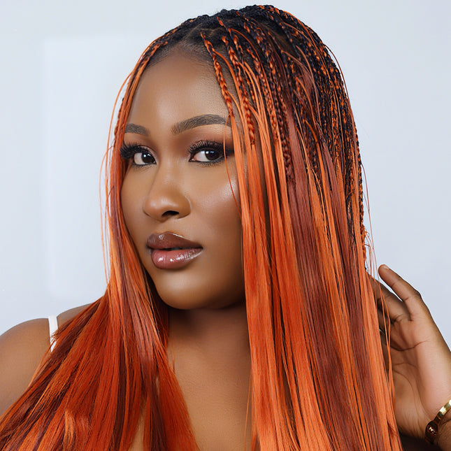 Silky bone straight braiding hair 22"