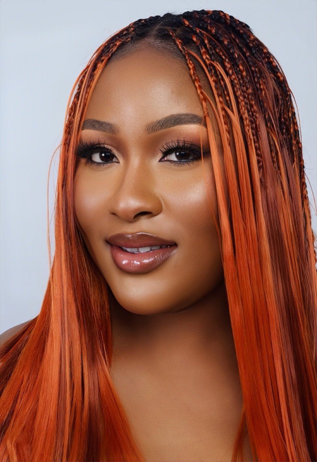 Silky bone straight braiding hair 22"